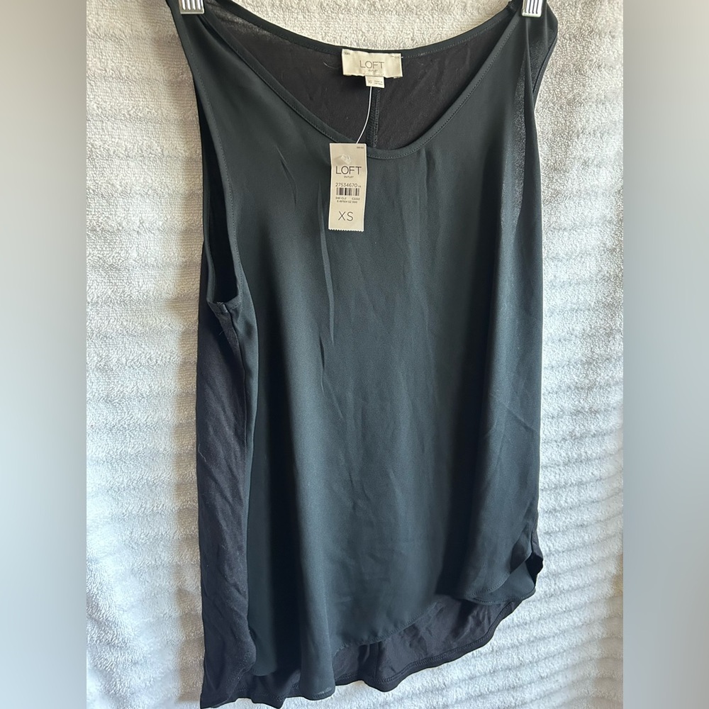 LOFT Black Women's Sleeveless Camisole Tank